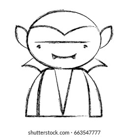 figure man vampiere with fangs and cape