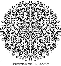 Figure mandala for coloring