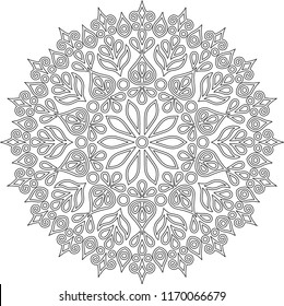 Figure mandala for coloring
