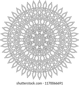 Figure mandala for coloring