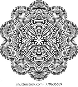 Figure mandala for coloring
