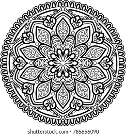 Figure mandala for coloring