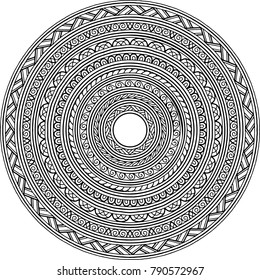 Figure mandala for coloring