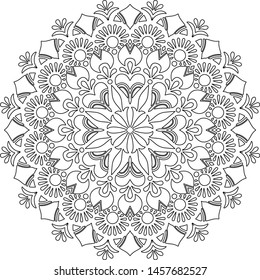 Vector Circular Pattern Form Mandala Henna Stock Vector (Royalty Free ...