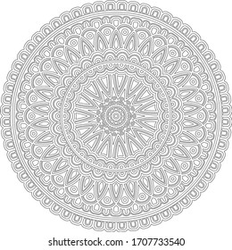 Figure mandala for coloring doodles sketch good mood