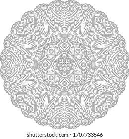 Figure mandala for coloring doodles sketch good mood