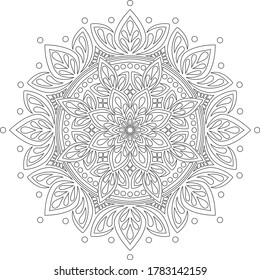 Figure mandala for coloring doodles sketch good mood