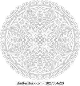 Figure mandala for coloring doodles sketch good mood