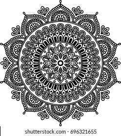 Figure mandala for coloring and good mood