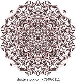 Figure mandala for coloring good mood