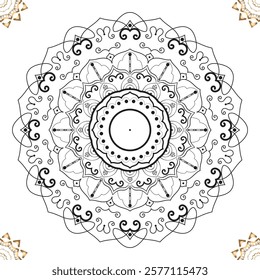 Figure mandala for coloring Page