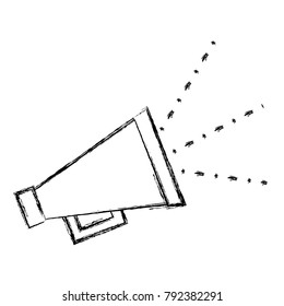 figure megaphone hone to speaker loud message