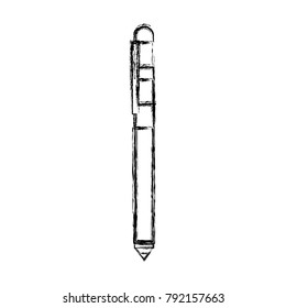 figure metal pen object icon design