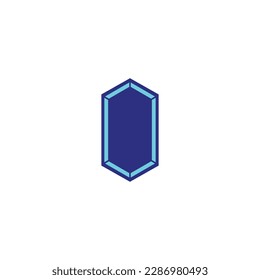 Figure, modern, line hexagon, geometric symbol simple logo vector