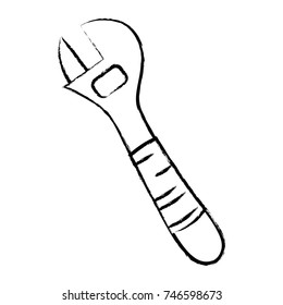 figure monkey wrench equipment service repair