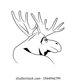 figure moose graphics northern big horns
