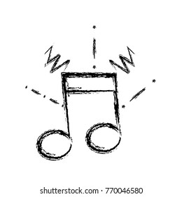 figure musical note sign to rhythm sound