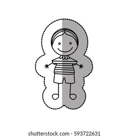figure nerd boy icon, vector illustraction design image