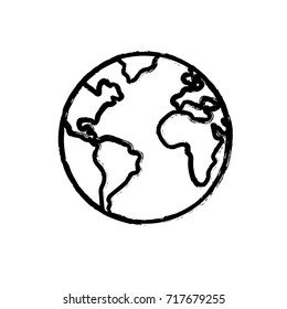 figure nice earth planet and natural ecology