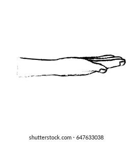 figure nice hand with all fingers and nails