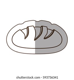 figure nomal bread icon, vector illustraction design image