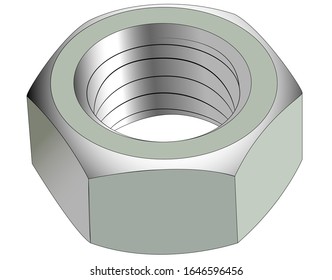Figure nut on a white background, vector