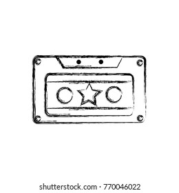 figure old cassette retro object stereo