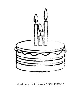 figure party cake with canddles icon