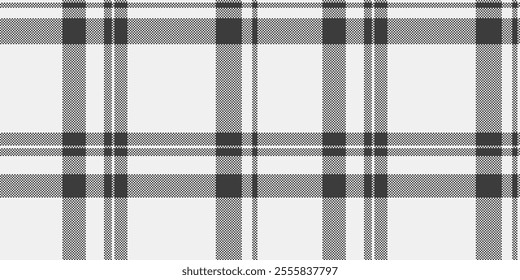 Figure pattern tartan textile, old background fabric check. Scarf texture seamless plaid vector in white and grey colors palette.