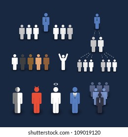 Figure, People Icon - Business And Team Work Concept