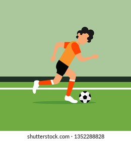 Figure Playing soccer Illustration