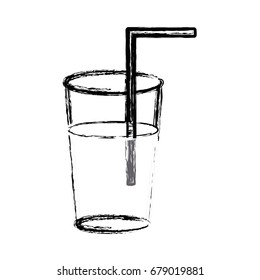 figure refreshment in the bottle glass to drink