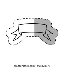 figure ribbon design icon, vector illustration image