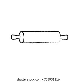 figure rolling pin kitchen utensil object to cuisine