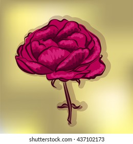 Figure roses. Vector illustration EPS10