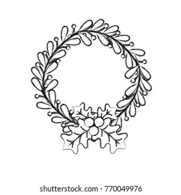 figure rustic natural branches leaves decoration