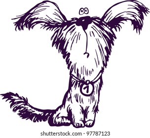 Figure shaggy puppy
