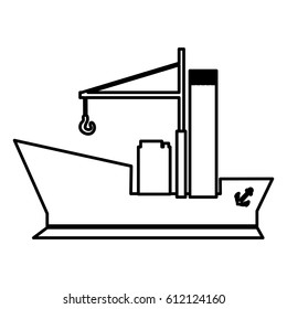 figure ship maritime transpotation, vector illustration design