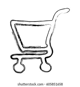 figure shopping car icon, vector illustration design