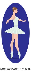 The figure shows a ballerina
