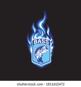 The figure shows a bass fish fire 