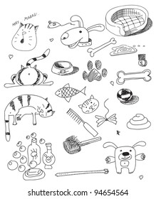 the figure shows a cat and a dog
