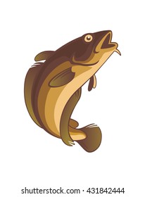 The figure shows a cod fish