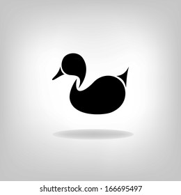 the figure shows the duck. Logo design for the company.