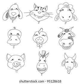 the figure shows the farm animals