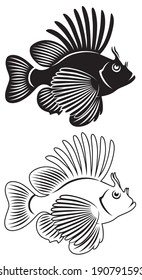 Figure shows fish lionfish