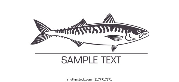 The figure shows a fish mackerel