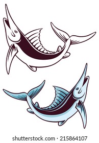 The figure shows a fish marlin