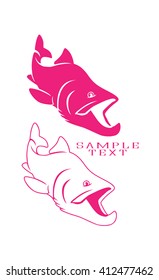 the figure shows a fish salmon