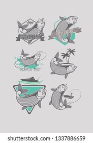 The figure shows a fish tarpon